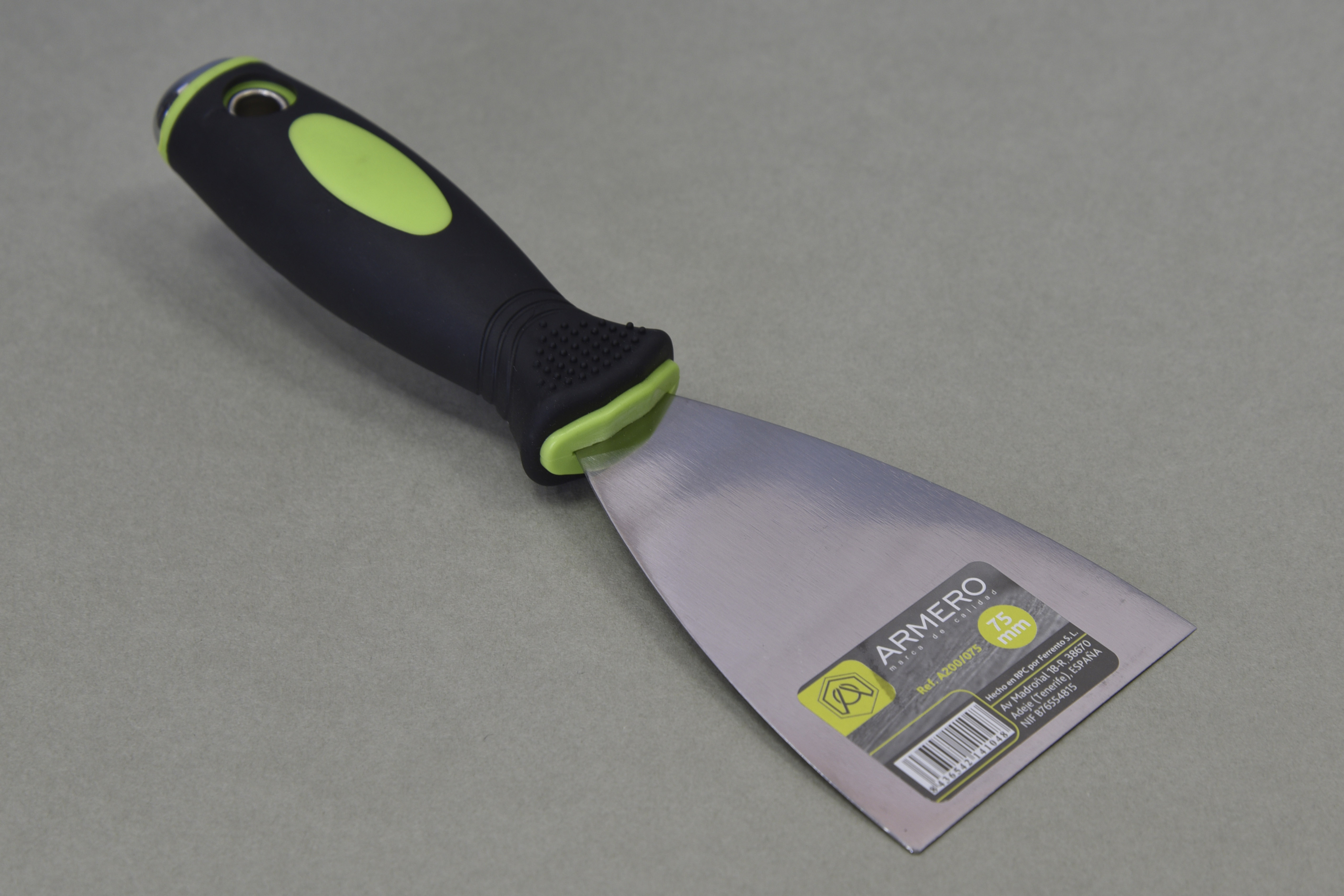 A204/075 Шпатель малярный жесткий (75 мм), н/сталь